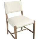  Meridian Andie Cream Vegan Leather Upholstered Dining Chair IMAGE 5