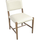 Color_Cream -- Andie Cream Vegan Leather Upholstered Dining Chair IMAGE 6