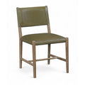  Color_Olive -- Andie Olive Vegan Leather Upholstered Dining Chair IMAGE 1