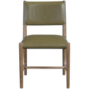  Color_Olive -- Andie Olive Vegan Leather Upholstered Dining Chair IMAGE 2