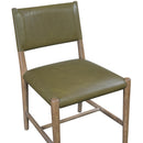  Color_Olive -- Andie Olive Vegan Leather Upholstered Dining Chair IMAGE 5