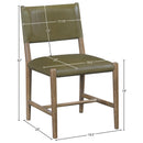  Color_Olive -- Andie Olive Vegan Leather Upholstered Dining Chair IMAGE 9