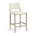  Color_Cream -- Andie Cream Vegan Leather Upholstered Counter Stool IMAGE 1