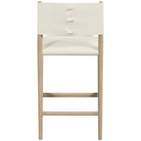  Color_Cream -- Andie Cream Vegan Leather Upholstered Counter Stool IMAGE 4