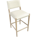  Color_Cream -- Andie Cream Vegan Leather Upholstered Counter Stool IMAGE 5