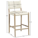  Color_Cream -- Andie Cream Vegan Leather Upholstered Counter Stool IMAGE 9