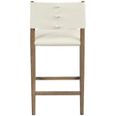  Color_Cream -- Andie Cream Vegan Leather Upholstered Counter Stool IMAGE 4