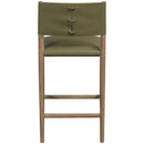  Color_Olive -- Andie Olive Vegan Leather Upholstered Counter Stool IMAGE 4