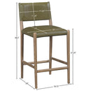  Color_Olive -- Andie Olive Vegan Leather Upholstered Counter Stool IMAGE 9