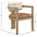  Color_Cognac -- Meridian Ravina Dining Chair IMAGE 9