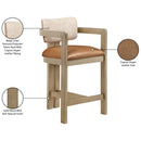  Color_Cognac -- Meridian Ravina Counter Height Stool IMAGE 10