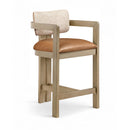  Color_Cognac -- Meridian Ravina Counter Height Stool IMAGE 1