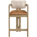  Color_Cognac -- Meridian Ravina Counter Height Stool IMAGE 3