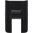  Color_Black -- Zuno Black Velvet Upholstered Dining Chair IMAGE 5