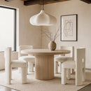  Color_Cream -- Zuno Cream Velvet Upholstered Dining Chair IMAGE 2