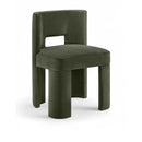  Color_Green -- Zuno Green Velvet Upholstered Dining Chair IMAGE 1