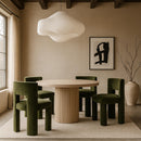  Color_Green -- Zuno Green Velvet Upholstered Dining Chair IMAGE 2