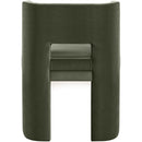  Color_Green -- Zuno Green Velvet Upholstered Dining Chair IMAGE 5