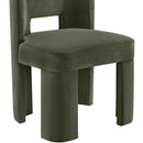  Color_Green -- Zuno Green Velvet Upholstered Dining Chair IMAGE 6