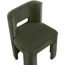 Color_Green -- Zuno Green Velvet Upholstered Dining Chair IMAGE 7