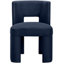  Meridian Zuno Navy Velvet Upholstered Dining Chair IMAGE 3