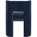  Color_Navy -- Zuno Navy Velvet Upholstered Dining Chair IMAGE 5