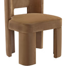  Meridian Zuno Saddle Velvet Upholstered Dining Chair IMAGE 6