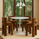 Color_Saddle -- Zuno Saddle Velvet Upholstered Counter Stool IMAGE 2