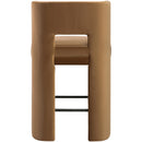  Color_Saddle -- Zuno Saddle Velvet Upholstered Counter Stool IMAGE 5