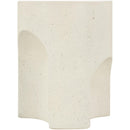  Meridian Olira Cream Concrete And Fiberglass Indoor / Outdoor End Table IMAGE 5