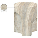  Meridian Olira Natural Concrete And Fiberglass Indoor / Outdoor End Table IMAGE 10