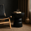  Meridian Collins Black Aluminum End Table IMAGE 2