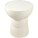  Meridian Collins Cream Aluminum End Table IMAGE 3