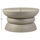  Meridian Collins Taupe Aluminum Coffee Table IMAGE 5