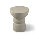  Meridian Collins Taupe Aluminum End Table IMAGE 1