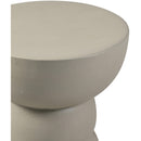 Meridian Collins Taupe Aluminum End Table IMAGE 4