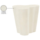  Meridian Monza Cream Concrete And Fiberglass Indoor / Outdoor End Table IMAGE 9
