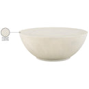  Meridian Reggio Cream Concrete Indoor/Outdoor Coffee Table IMAGE 8