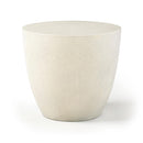  Meridian Reggio Cream Concrete Indoor/Outdoor End Table IMAGE 1