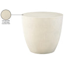  Meridian Reggio Cream Concrete Indoor/Outdoor End Table IMAGE 8