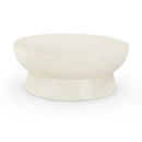  Meridian Avaya Cream Concrete And Fiberglass Indoor / Outdoor Coffee Table IMAGE 1