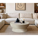  Meridian Avaya Cream Concrete And Fiberglass Indoor / Outdoor Coffee Table IMAGE 2