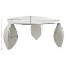  Meridian Pueblo Cream Aluminum Coffee Table IMAGE 6