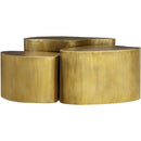  Meridian Banyan Gold Iron Coffee Table IMAGE 3