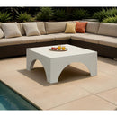  Meridian Renza Cream Concrete And Fiberglass Indoor / Outdoor Coffee Table IMAGE 2