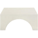  Meridian Renza Cream Concrete And Fiberglass Indoor / Outdoor Coffee Table IMAGE 4
