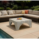  Meridian Renza Natural Concrete And Fiberglass Indoor / Outdoor Coffee Table IMAGE 2