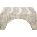  Meridian Renza Natural Concrete And Fiberglass Indoor / Outdoor Coffee Table IMAGE 4