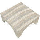  Meridian Renza Natural Concrete And Fiberglass Indoor / Outdoor Coffee Table IMAGE 5
