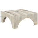  Meridian Renza Natural Concrete And Fiberglass Indoor / Outdoor Coffee Table IMAGE 7